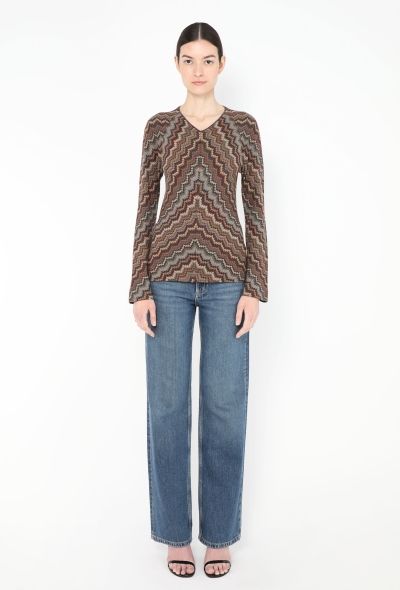 Missoni Chevron Bell Sleeve Top - 2