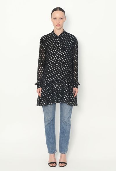 Saint Laurent 2017 Chiffon Lavallière Tunic - 2