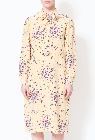 Diane Von Furstenberg '80s Lavallière Silk Dress - 2