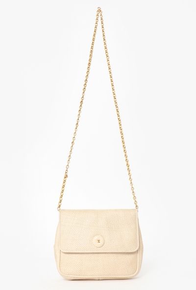 Chanel '80s Raffia Mini Flap Bag - 1