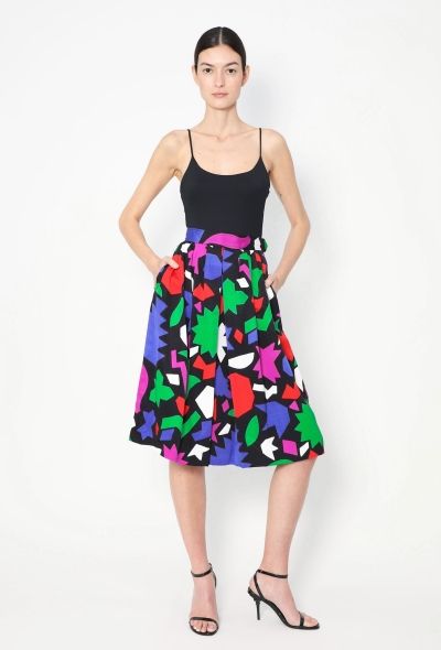 Saint Laurent S/S 1983 Pleated Matisse Skirt - 1