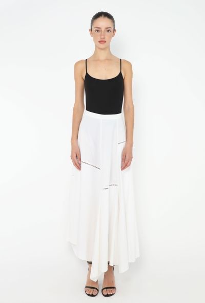 Loewe 2019 Asymmetrical Eyelet Skirt - 1