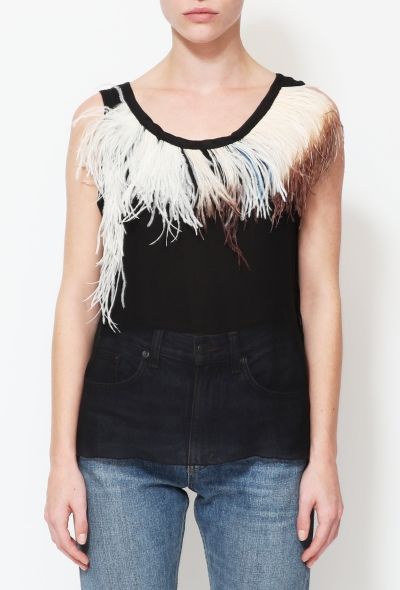 Céline RARE 2010 Ostrich Silk Top - 2