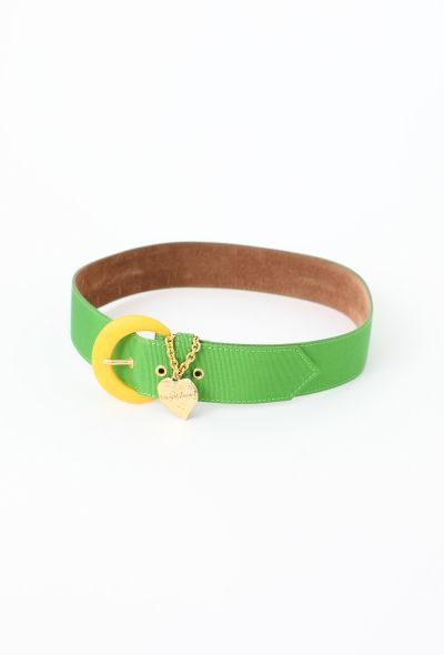 Saint Laurent 1993 Toile 'Love' Belt - 2