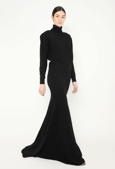 Saint Laurent F/W 2022 Cashmere Knit Gown - 1