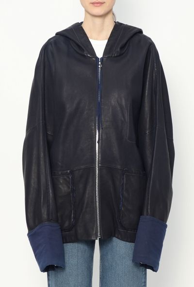 Loewe Lambskin Hooded Zip Jacket - 2