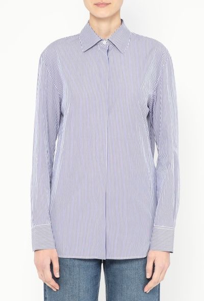 The Row 2023 Derica Pinstripe Shirt - 1