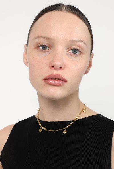 Vintage Fine Jewelry 18k Yellow Gold Charm Necklace - 2