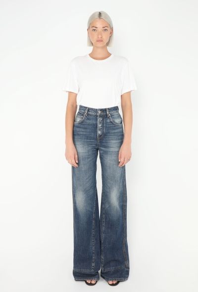 Loewe Wide-Leg Stitched Jeans - 2