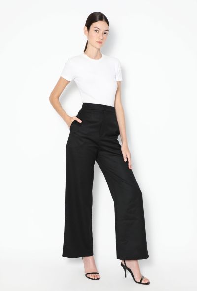 Loewe High-Waisted Twill Trousers - 2