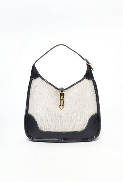 Hermès '50s Box & Toile H Trim Bag - 1