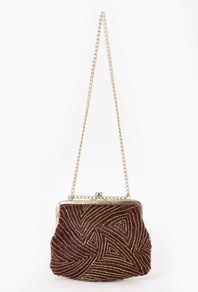 Sequined Mini Evening Bag - 1