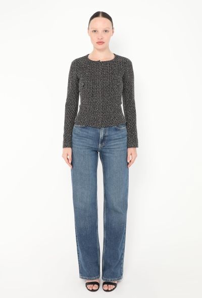 Chanel 2008 Bicolor Tweed Zip Jacket - 2