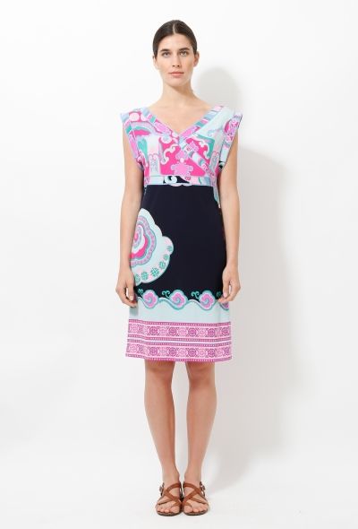 Leonard Floral Print Silk Dress - 1