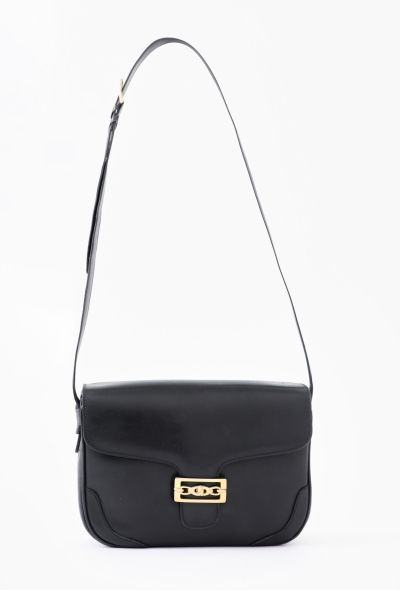 Céline Vintage Navy Crécy Shoulder Bag - 1