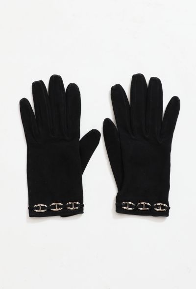 Hermès Suede 'Chaîne d'Ancre' Gloves - 2