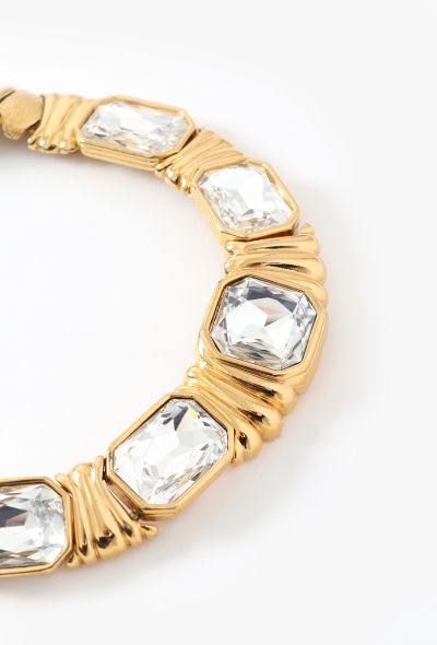 Saint Laurent Vintage Couture Caillol Strass Necklace - 2