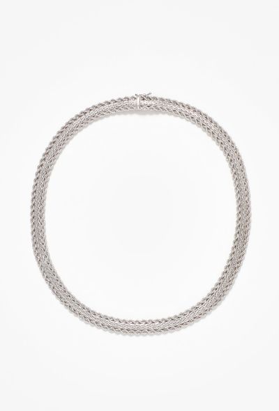 Vintage Fine Jewelry 18k White Gold Choker Necklace - 1