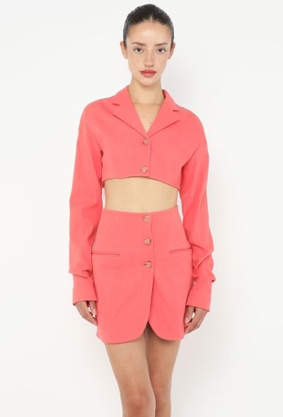 Dolce & Gabbana RARE S/S 1992 Cropped Tulip Ensemble - 1