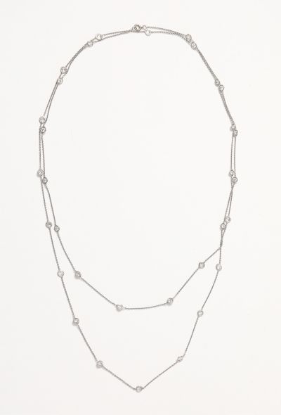 Vintage Fine Jewelry Platinum & 6 Carats Diamond Sautoir Necklace - 1