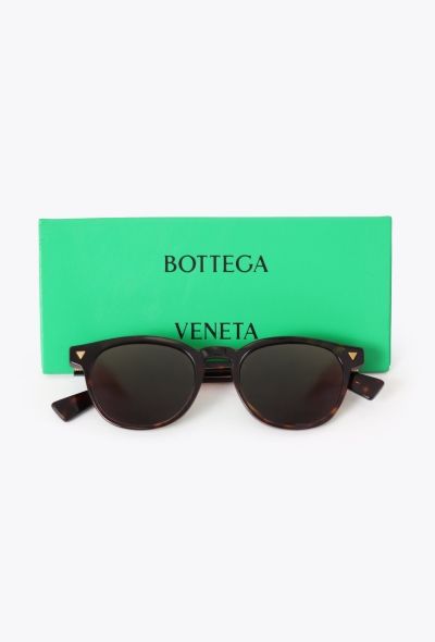 Bottega Veneta 2024 Rounded Tortoiseshell Sunglasses - 2