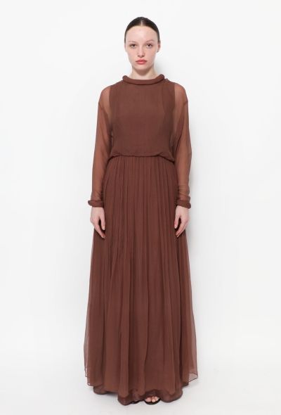 Jean Varon '70s Chiffon Dress - 1