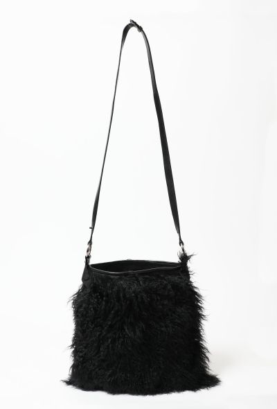Saint Laurent 90's Shearling Hobo Bag - 1