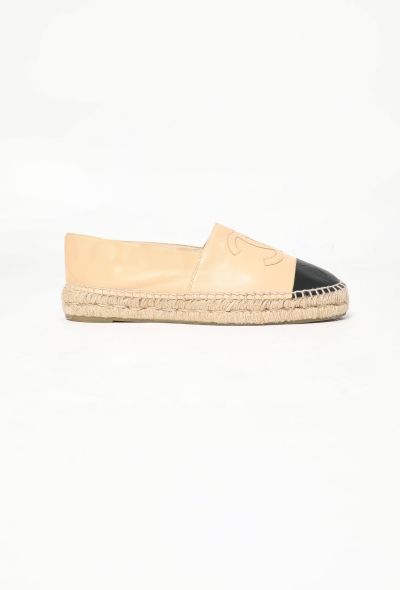 Chanel Bicolor 'CC' Leather Espadrilles - 1