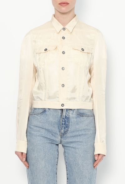 Balenciaga S/S 2003 Cropped Zip Top - 1