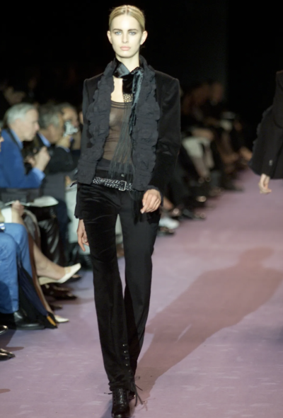 Saint Laurent F/W 2001 Tom Ford Velvet Jacket - 2