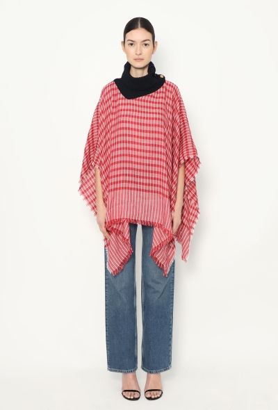 Loewe 2017 Plaid Poncho - 1