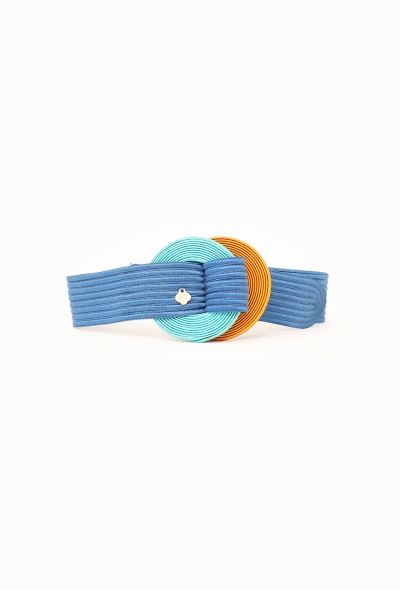 Saint Laurent Vintage Woven Silk Belt - 1