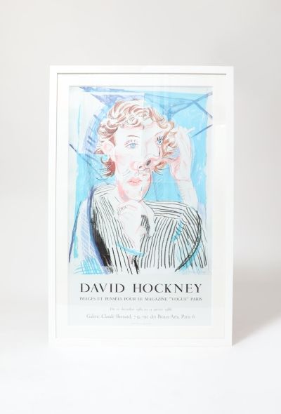 Vintage Objects & Decor Original 1986 David Hockney Cubist Vogue Poster - 1