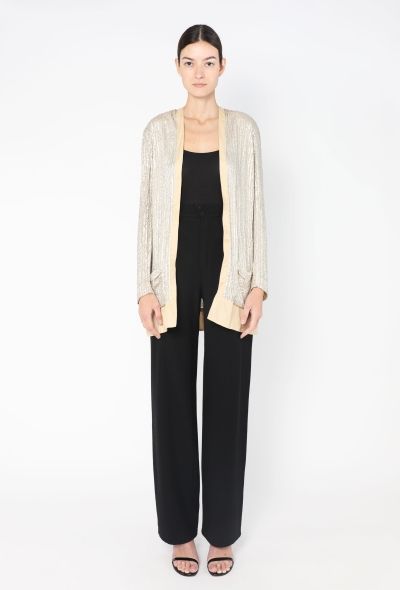 Balenciaga Sequin Embellished Silk Cardigan - 2
