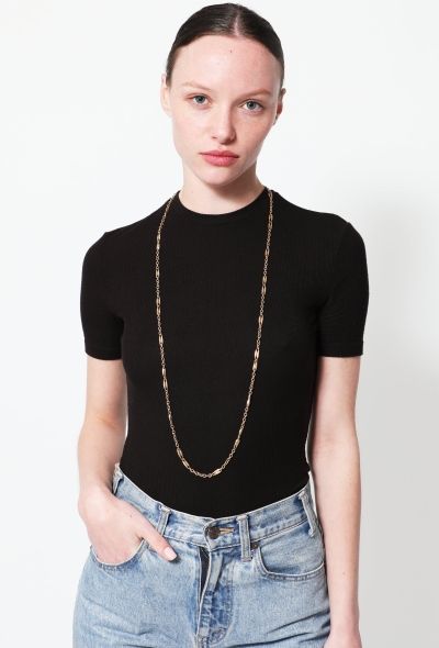 Vintage Fine Jewelry Antique 18k Gold Chainlink Sautoir - 2