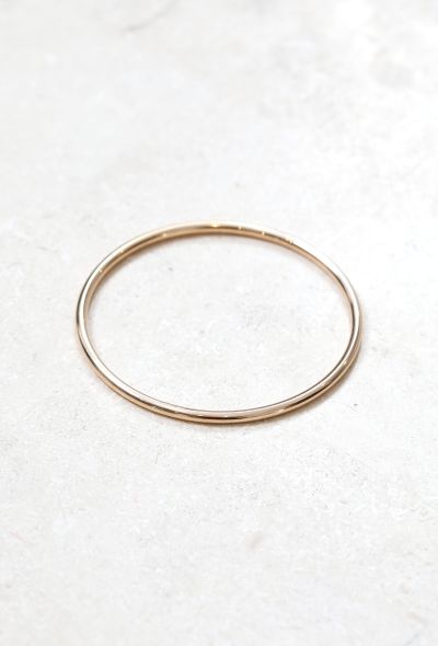 Vintage Fine Jewelry 18k Yellow Gold Bangle Bracelet - 1