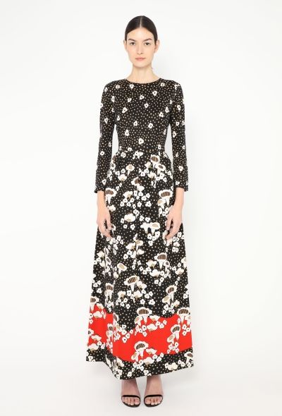 Lanvin RARE 1972 Printed Maxi Dress - 1