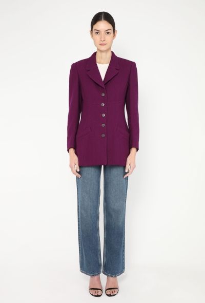 Chanel 1997 Notched Tweed Jacket - 2