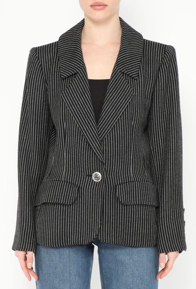 Saint Laurent F/W 1992 Pinstripe Blazer - 1