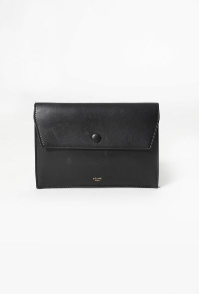 Céline Black Calfskin Clutch - 1
