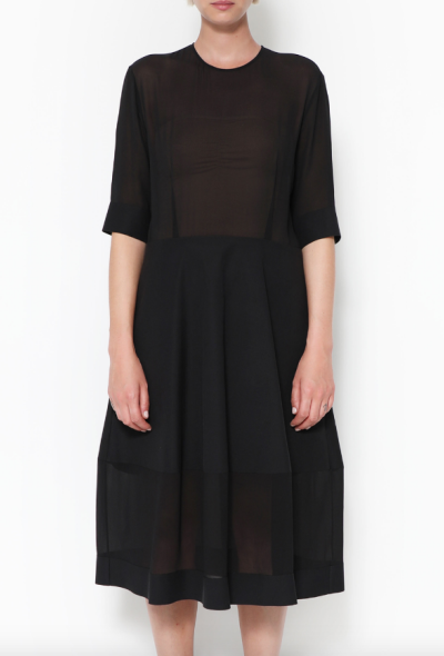 Céline Silk Crêpe Tulip Dress - 2