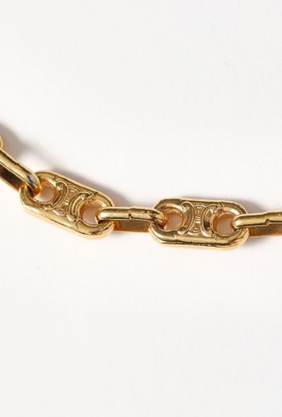Céline Vintage Triomphe Chainlink Choker - 2