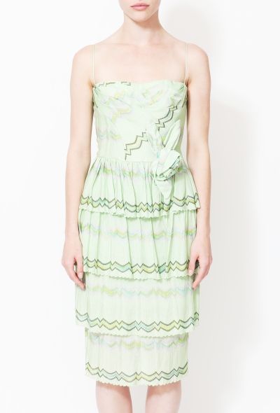 Missoni Tiered Zig Zag Knit Dress - 2