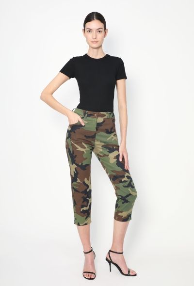 Christian Dior 2001 Cropped Camouflage Pants - 2