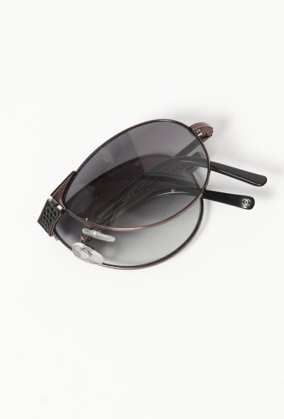 Chanel Vintage Foldable Aviator Sunglasses - 2