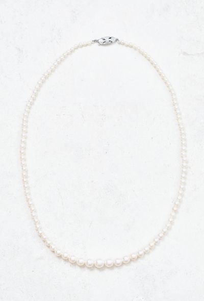 Vintage Fine Jewelry 1920s Cultured White Pearl Necklace - 1