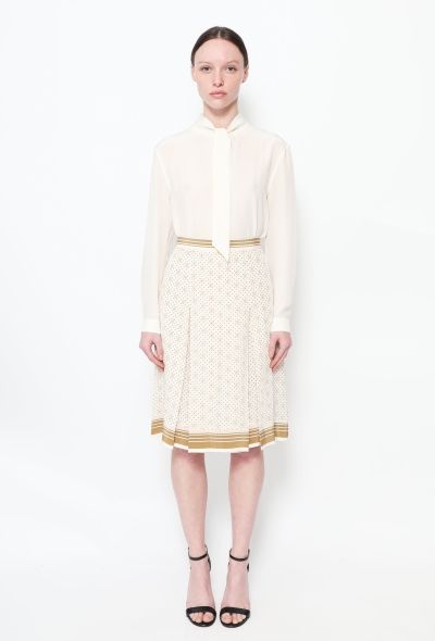 Céline Phoebe Classic Silk Pleated Skirt - 1