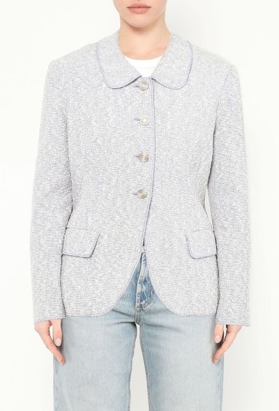 Chanel 1996 Bouclé Tweed 'CC' Jacket - 1