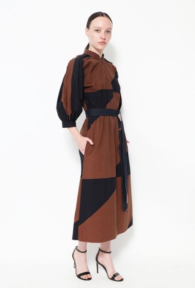 Vuokko '70s Belted Cotton Dress - 2