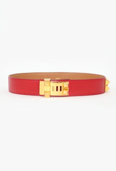 Hermès 1993 'Collier de Chien' Box Leather Belt - 1